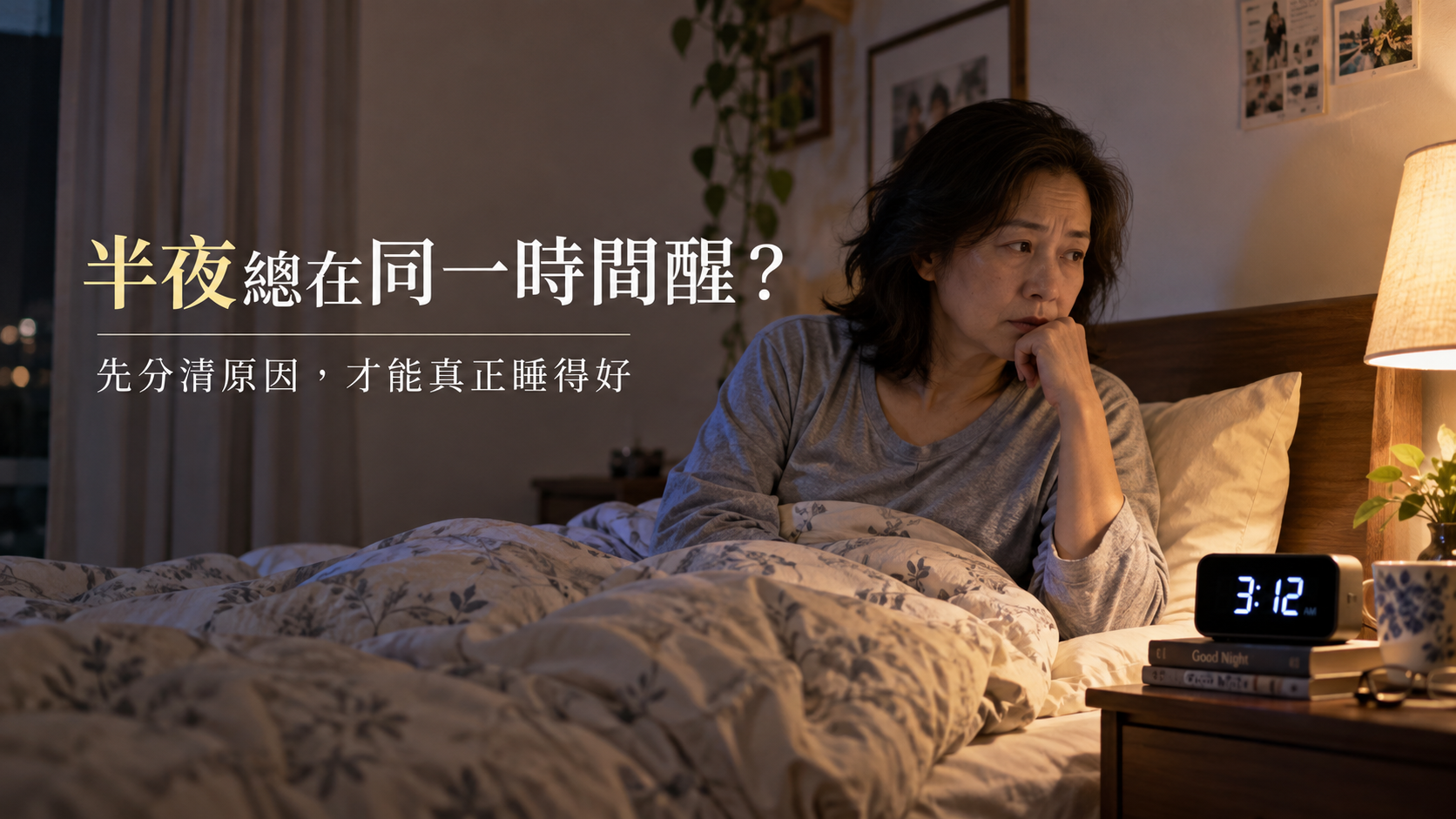 半夜總在同一時間醒,是身體哪裡出問題了嗎?先分清這5種情況