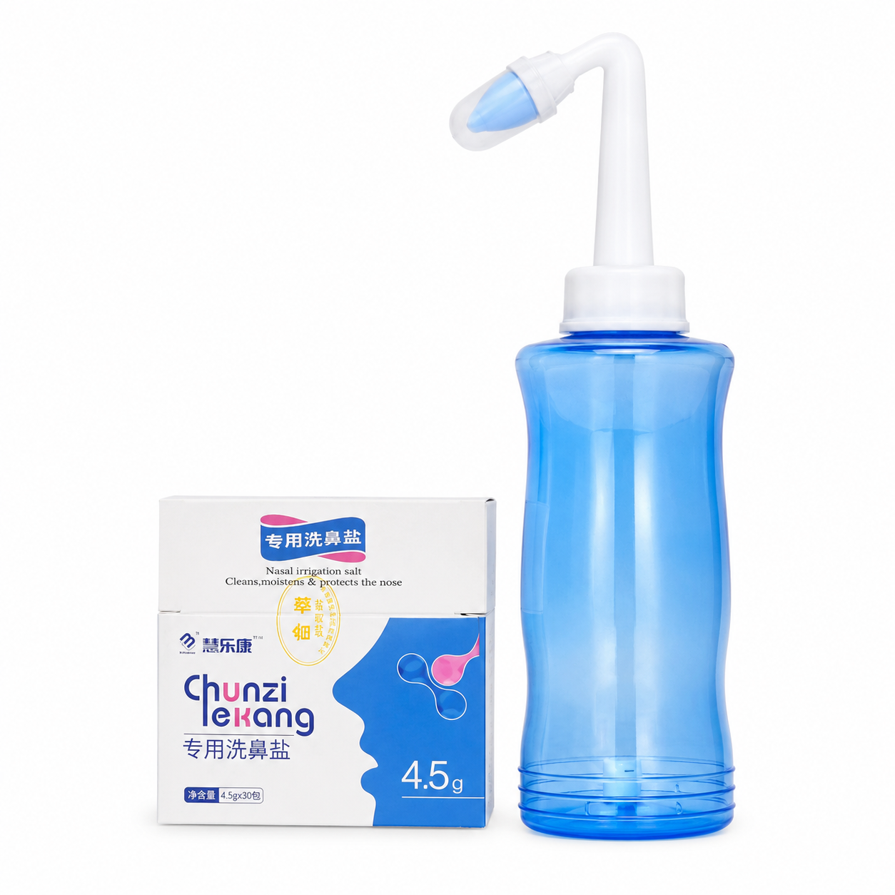 【預售】小莊代購 鼻腔沖洗器＋洗鼻鹽套組